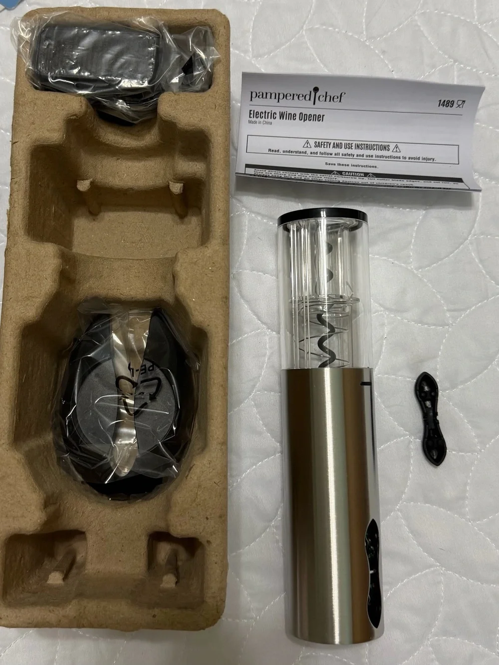 Pampered chef electric wine opener